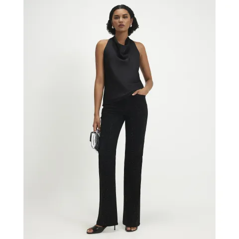 River Island Diamante Stretch Straight Leg Jeans