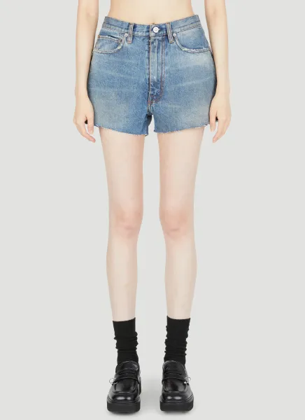 Distressed Denim Shorts