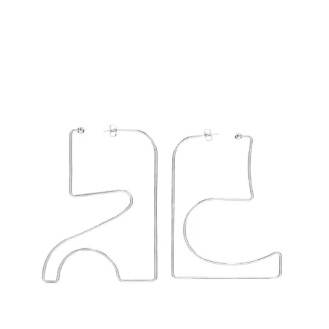 Medium Logo Ac Earrings