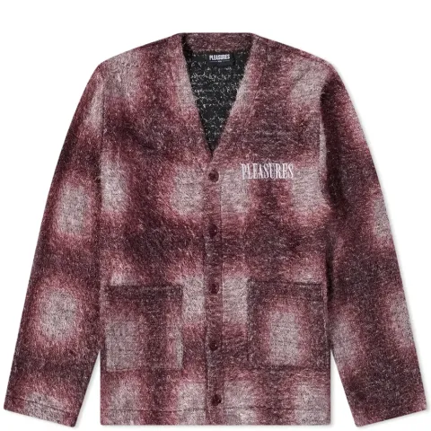 Spray Check Mohair Cardigan