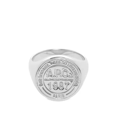 A.P.C. Stamp Signet Ring