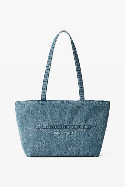 Denim Punch Medium Tote