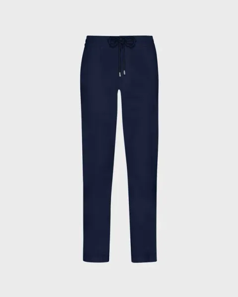 Vilebrequin Men Elastic Waist Tencel Satin Pants