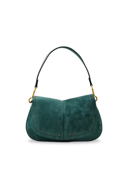 Gianni Chiarini Helena Round Suede Leather Shoulder Bag