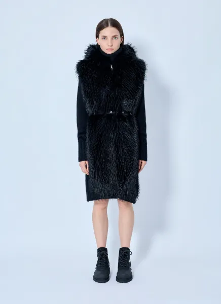 Moncler Textured Wool-Blend Coat