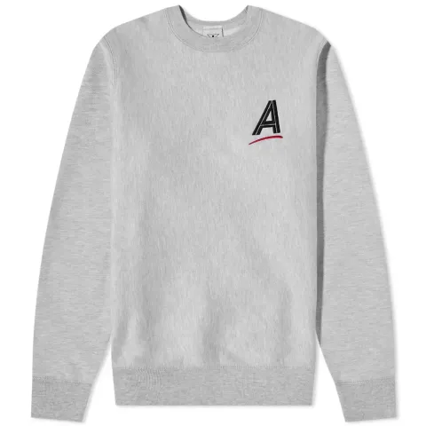 Straight As Embroidered Crew Sweat