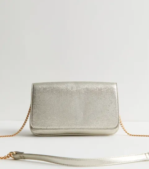 Gold Shimmer Clutch Bag