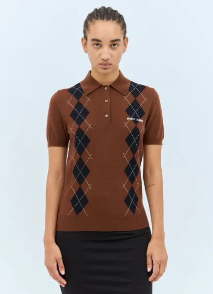 Wool Knit Polo Shirt