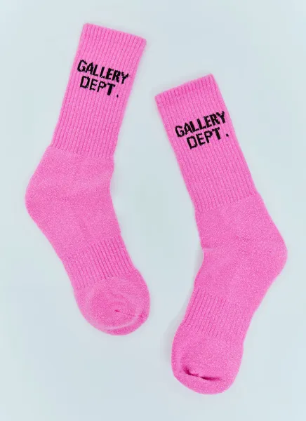 Clean Logo Jacquard Socks