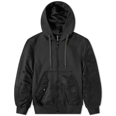 MA-1 Sleeve Zip Hoodie
