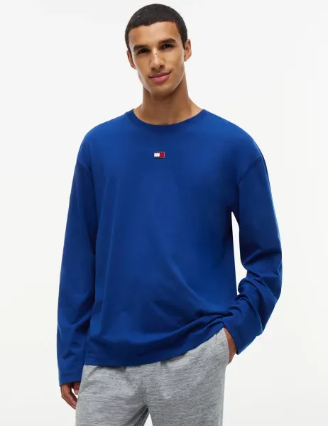 Tommy Hilfiger Pure Cotton Pyjama Top Blue
