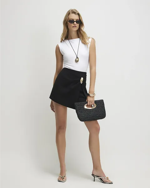 River Island Metal Detail Skort