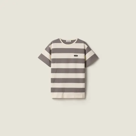 Striped jersey T-shirt