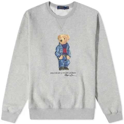 Denim Bear Crew Sweat