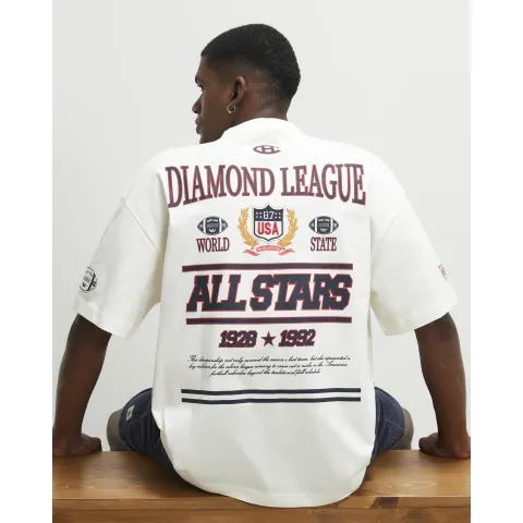 River Island Cotton Diamond League T-Shirt