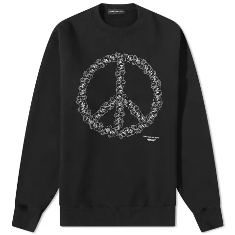 Peace Sign Crew Sweat