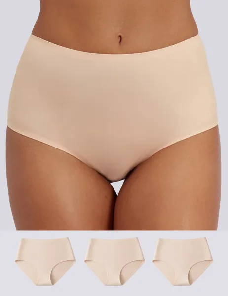 Boux Avenue 3pk High Waisted Knickers Nude