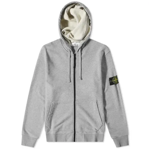 Garment Dyed Zip Through Hoodie