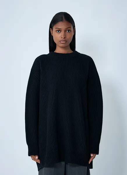 Contrast Panel Sweater