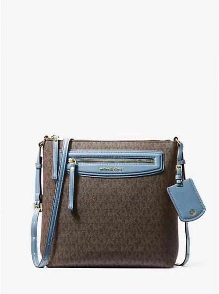 Michael Kors Jet Set Travel Large Signature Logo Crossbody Bag