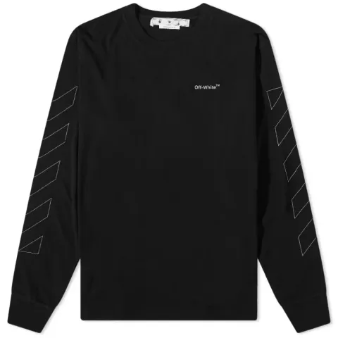Long Sleeve Diagonal Outline Skate T-Shirt