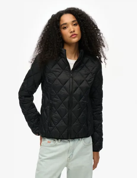 Superdry & Co Quilted Lightweight Puffer Jacket Black