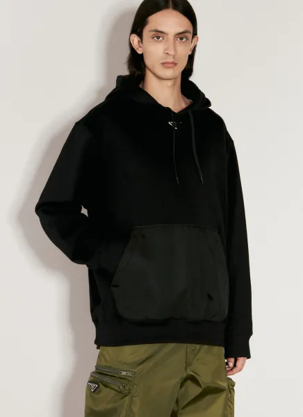 Logo Plaque Hooded Sweatshirt