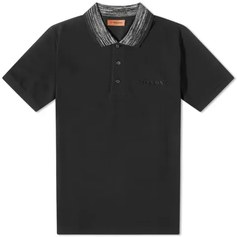 Space Stripe Collar Polo