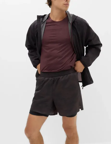Goodmove Stormwear Two Layer Mid Length Shorts Mulberry
