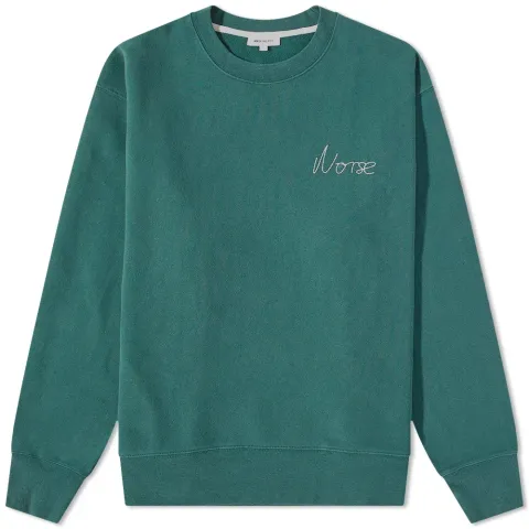 Arne Chain Stitch Logo Crew Sweat