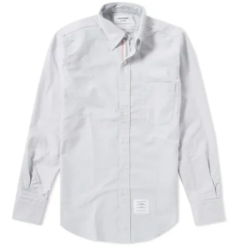 Engineered Stripe Placket Oxford Shirt