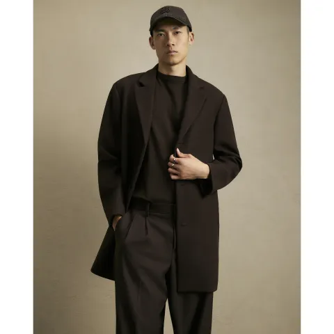 River Island Single Breasted Overcoat