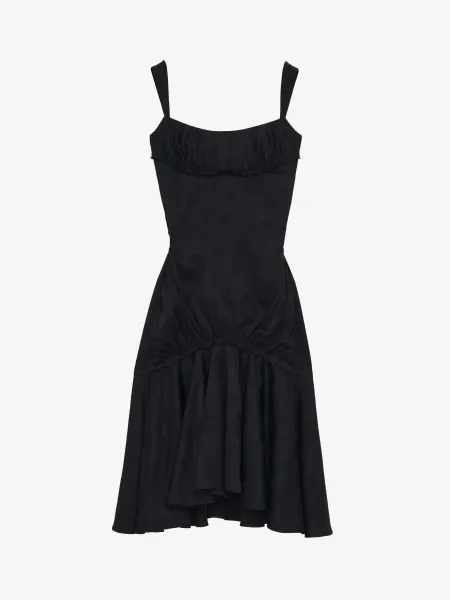 Skull Jacquard Midi Dress