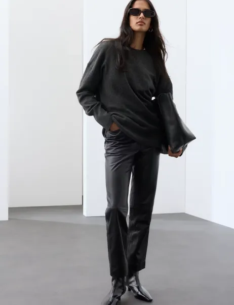 Autograph Pure Cashmere Longline Jumper Grey