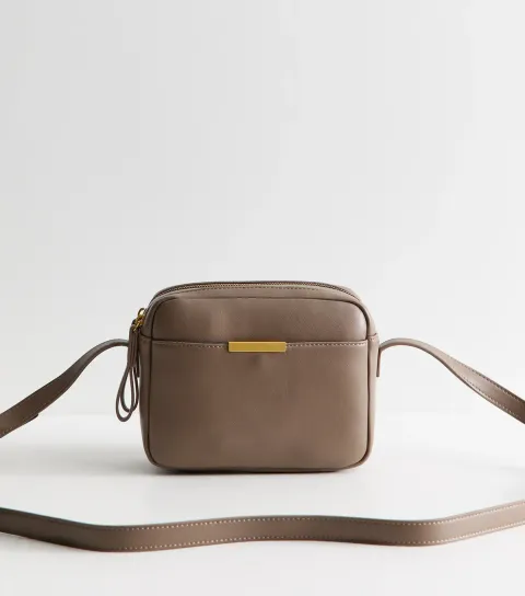 Mink Faux Leather Crossbody Bag