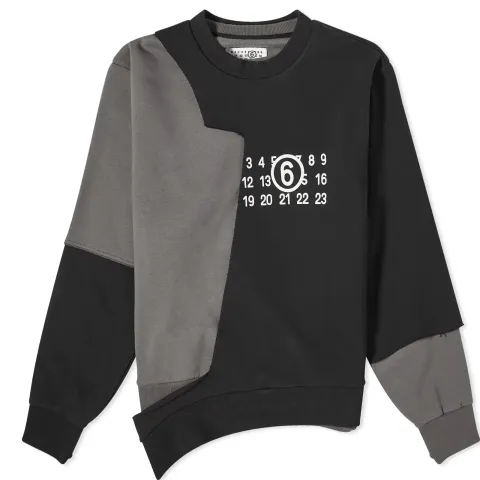 Cut Out 3-Layer Crew Sweat