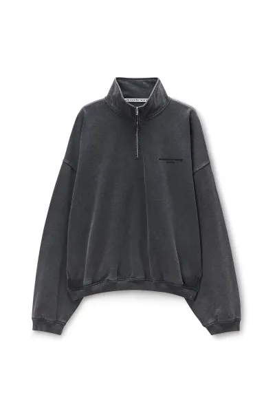 Grey Half-Zip Sweatshirt