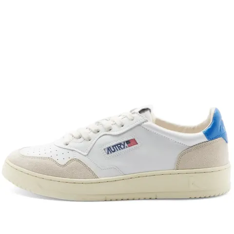 01 Low Leather and Suede Sneaker