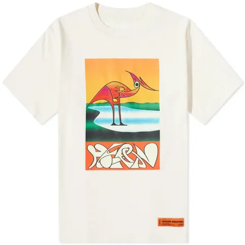 Heron Abstract Oversized T-Shirt