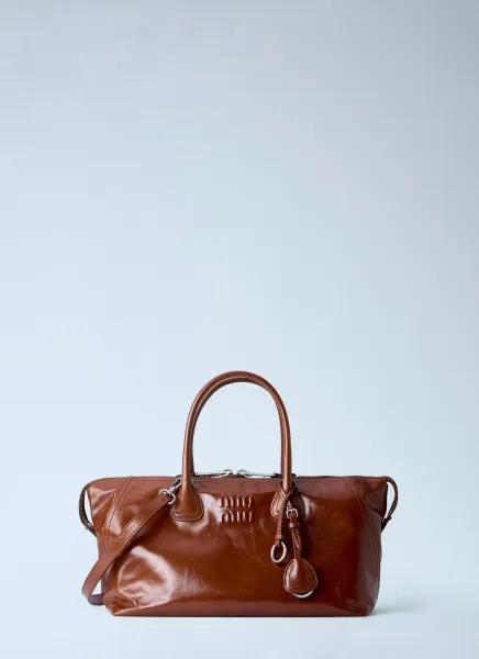 Leather Top Handle Bag