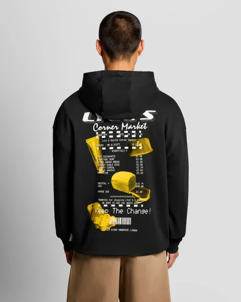 Lyle & Scott Corner Market Graphic Hoodie