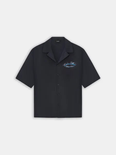 CHATEAU SCRIPT CAMP SHIRT - Black