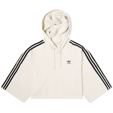 3-Stripe Cropped Hoodie