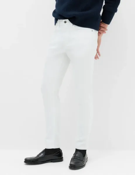 Marks & Spencer Slim Fit Stretch Jeans Ice White