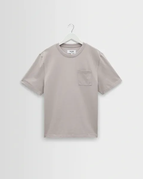 Dean - Washed Clay Compact Cotton Pocket t-Shirt