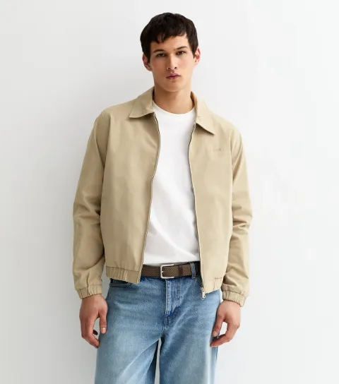 Men's Light Brown Harrington Jacket