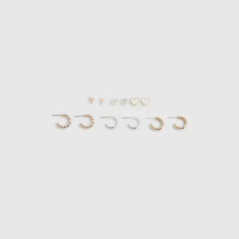 River Island Hoop And Stud Earring Multipack
