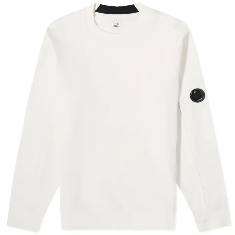 Diagonal Fleece Lens Crew Sweat