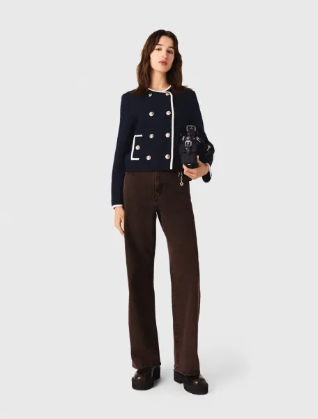 Structured knit jacket