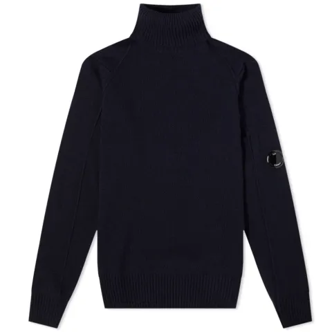 Arm Lens Roll Neck Knit